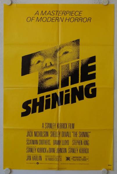 The Shining original release US Onesheet movie poster
